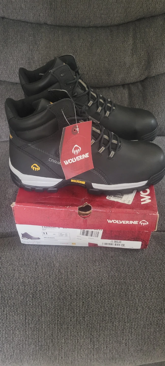 Wolverine Men's Tarmac 6" Composite Toe WP Work Boots Size 11
