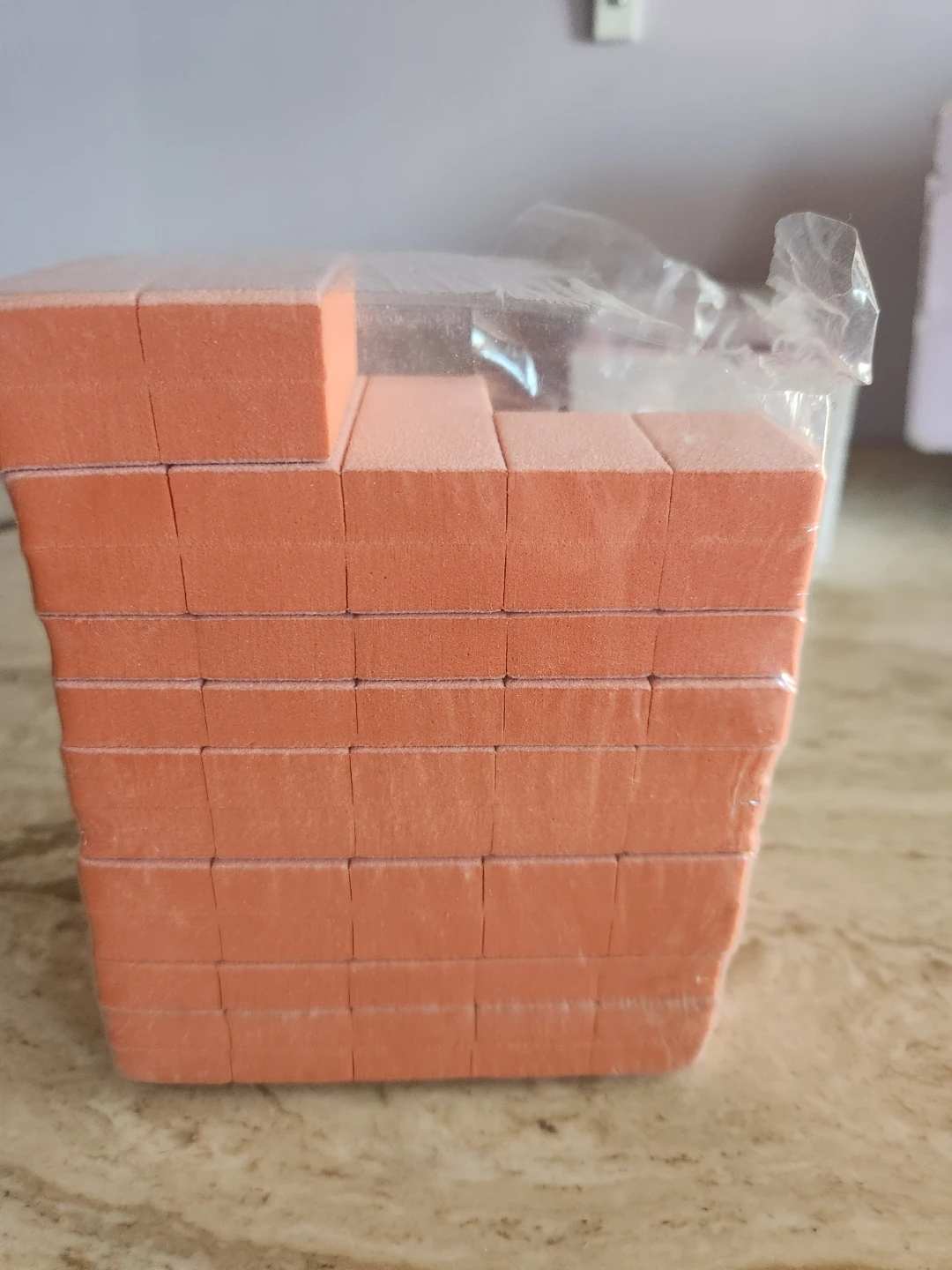 Orange Nail Buffing Blocks