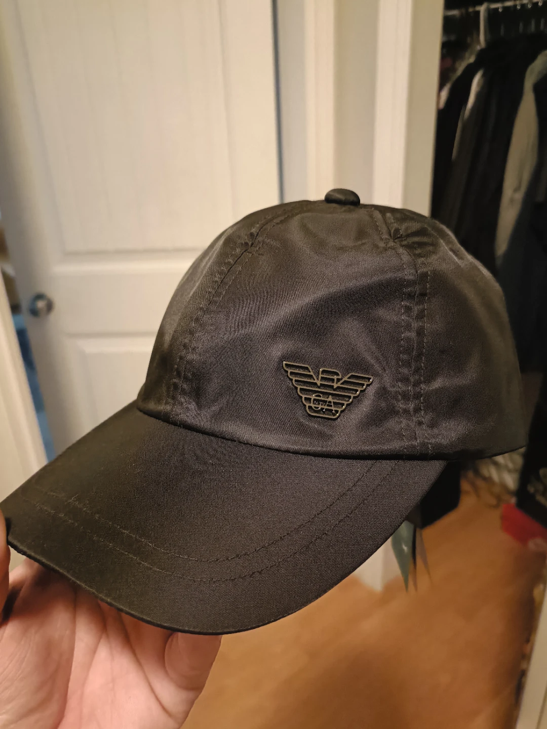 Emporio Armani Black Baseball Cap