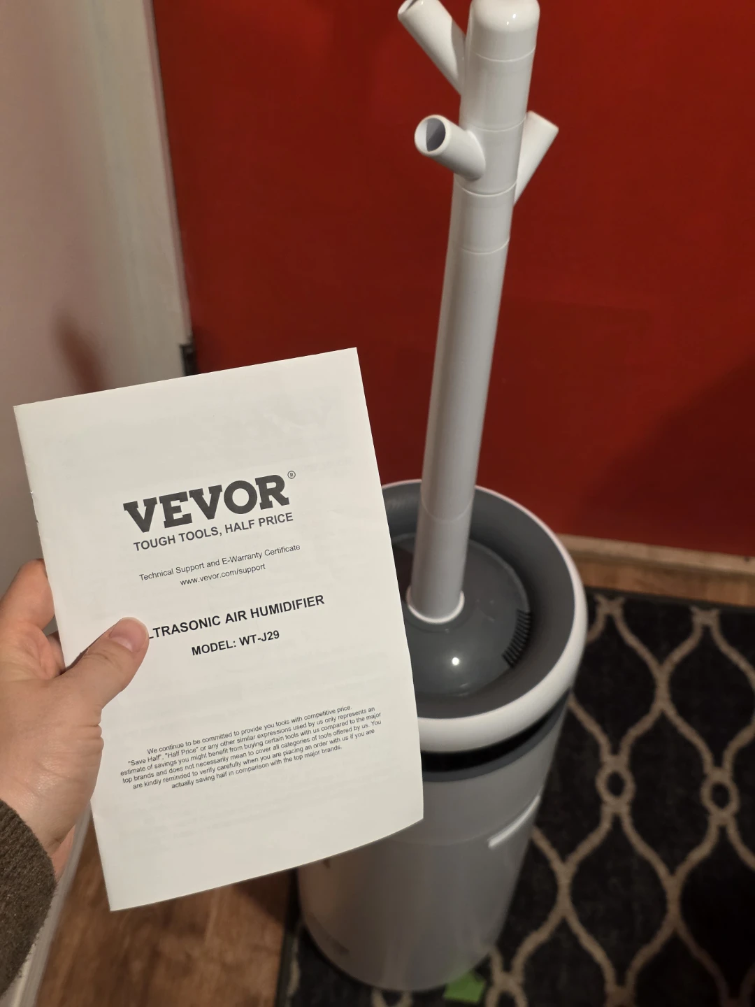 VEVOR WT-J29 Ultrasonic Air Humidifier