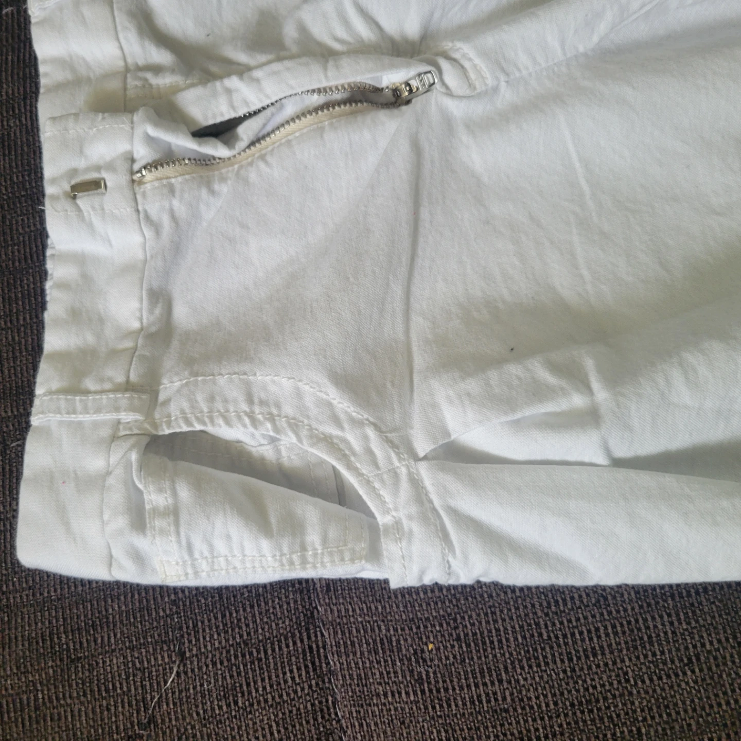 Zara White Cargo Pants Size 10 - photo 2