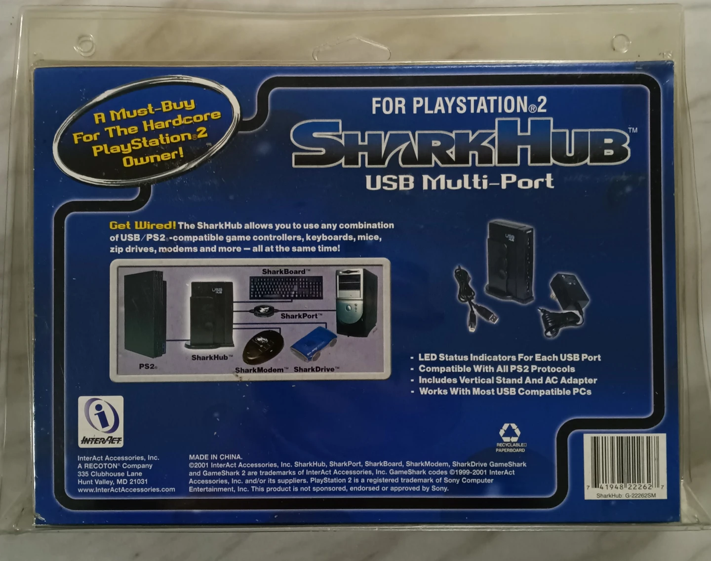 Gameshark Sharkhub Multi-Port USB for PS2 (New) - photo 2