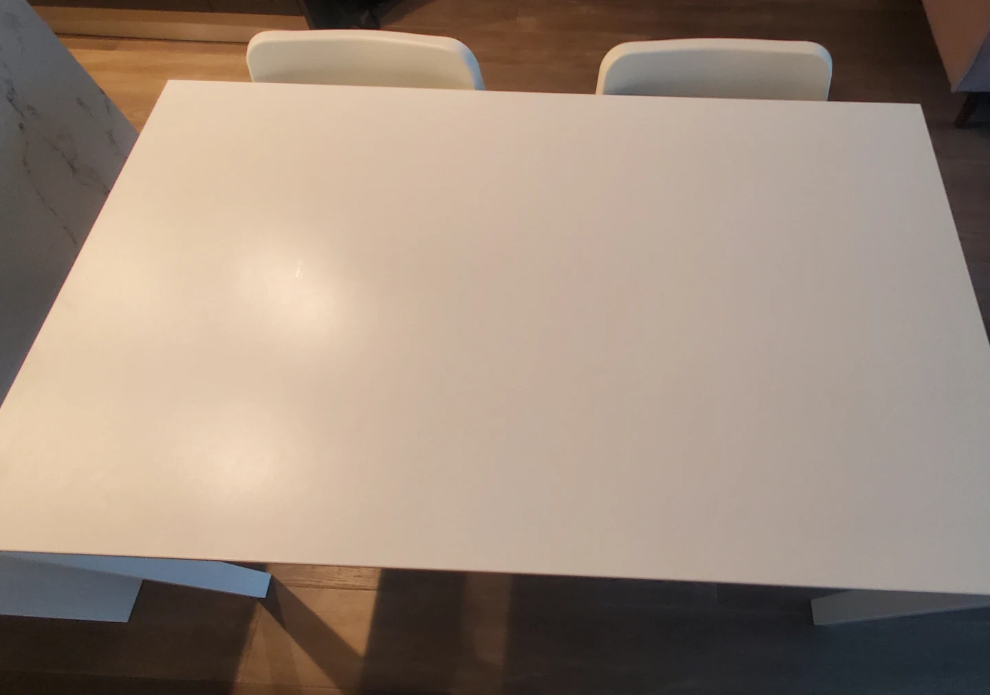 IKEA VIHALS Table and TEODORES Chairs (White)