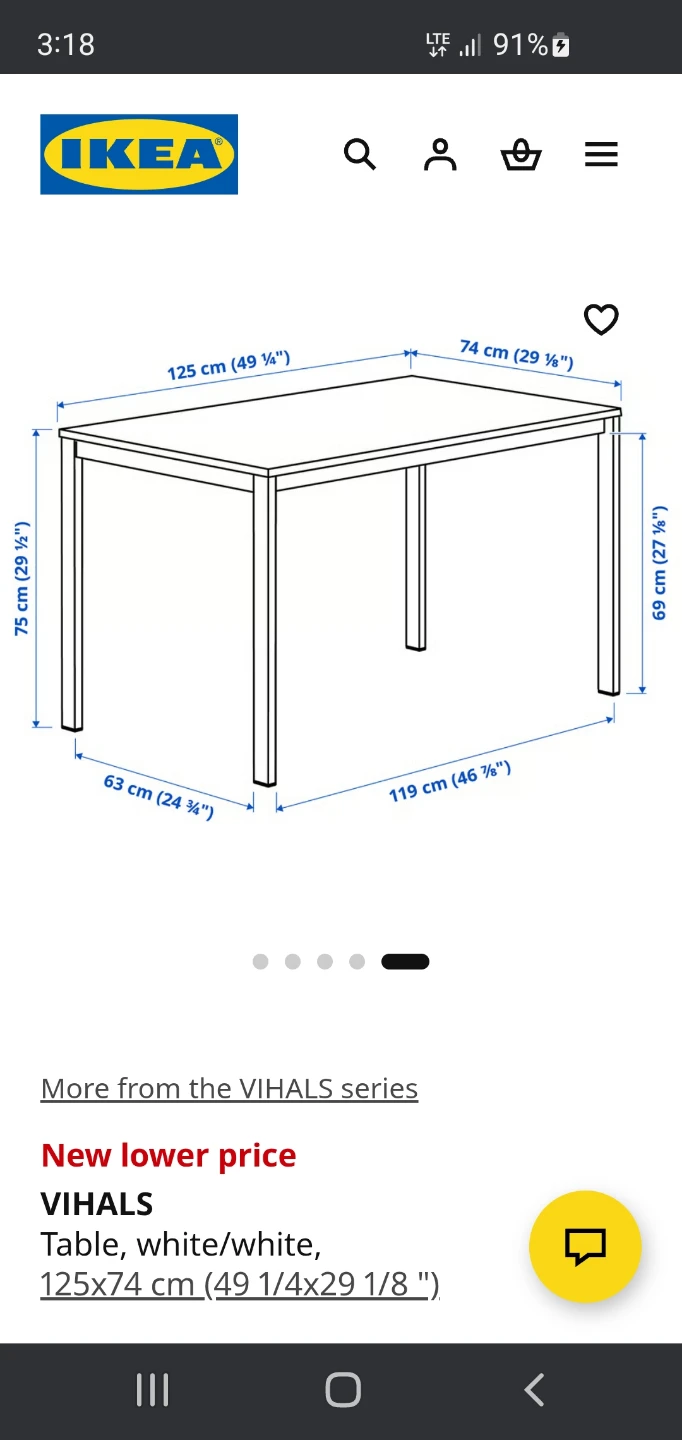 IKEA VIHALS Table and TEODORES Chairs (White) - photo 5