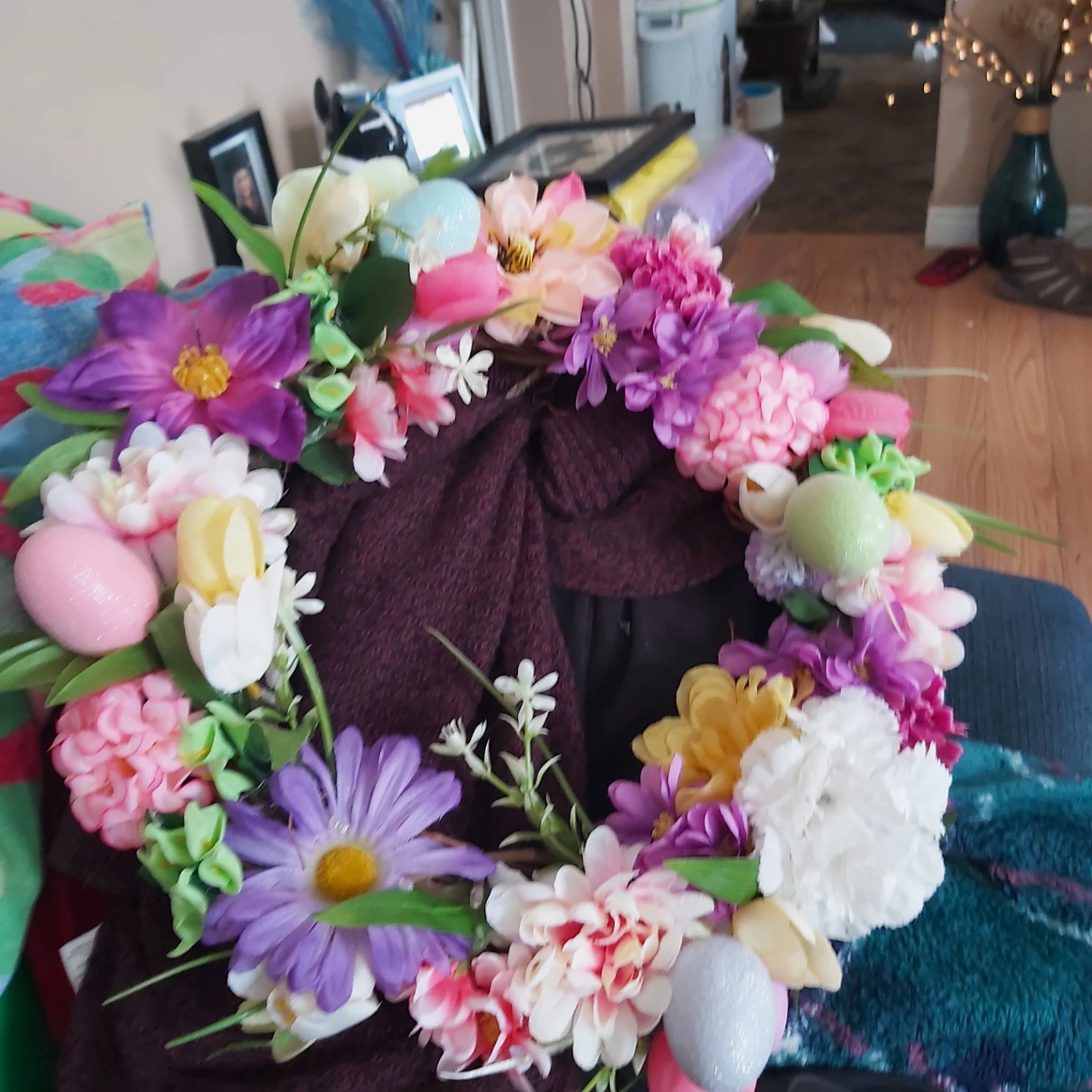 Flower Garden Purple Wreath - photo 2