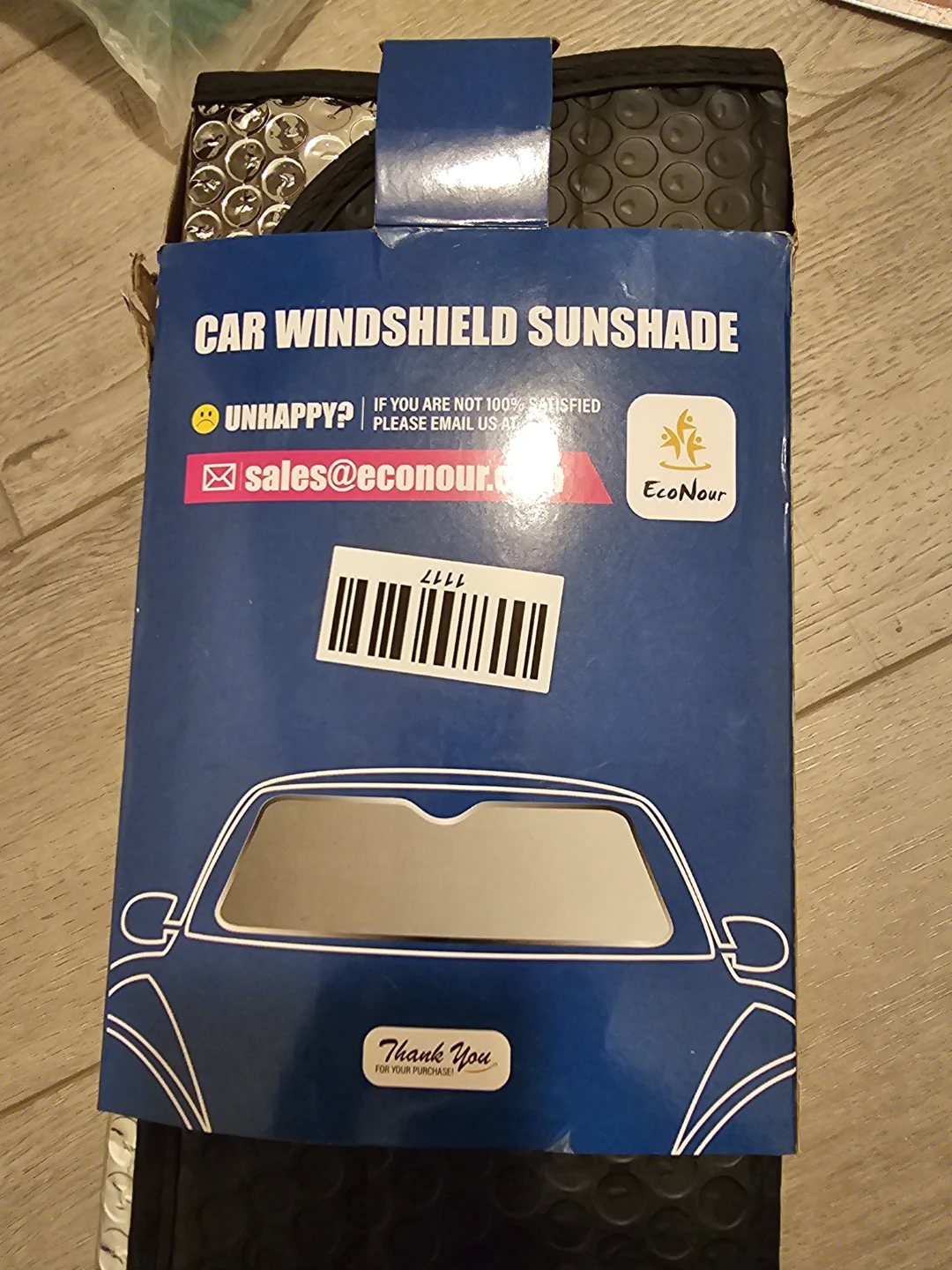 Car Windshield Sun Shade - Large 58" x 28" - photo 2
