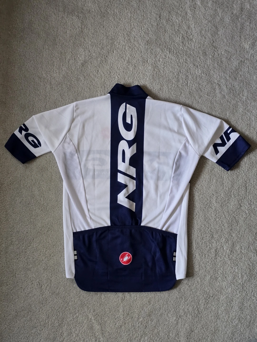 Castelli Cycling Jersey - White/Navy Size XS - photo 2