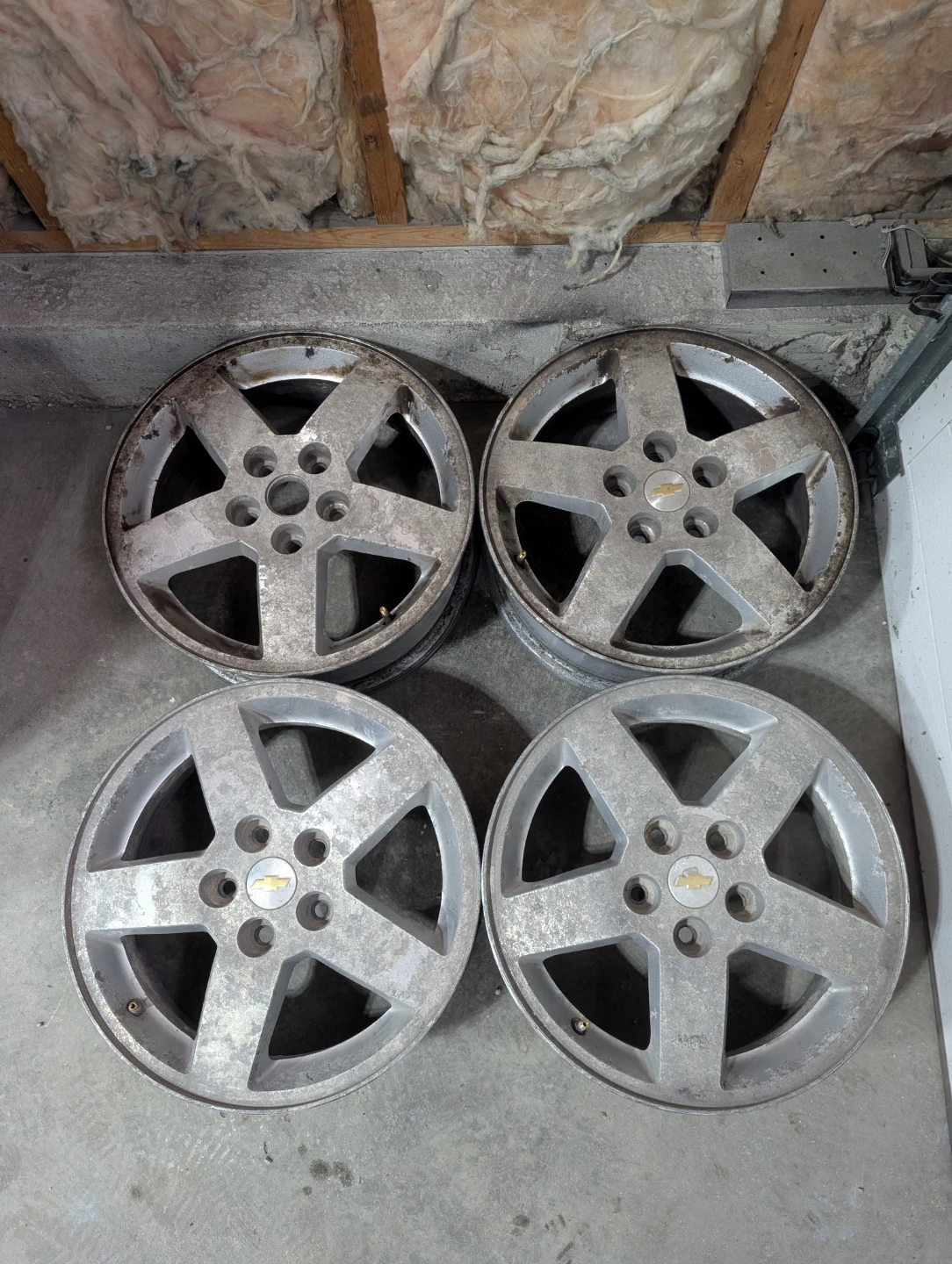 (4)-16 Inch Alloy Rims Off 2008 Chevrolet Cobalt 5x110