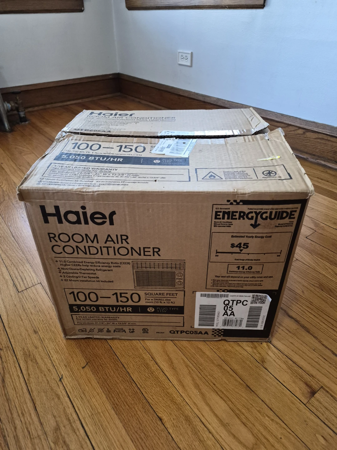 Haier Room Air Conditioner - 5,050 BTU/HR