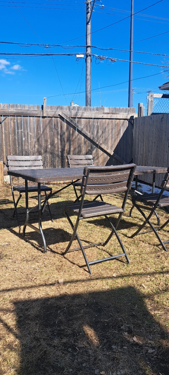 Folding Patio Bistro Set