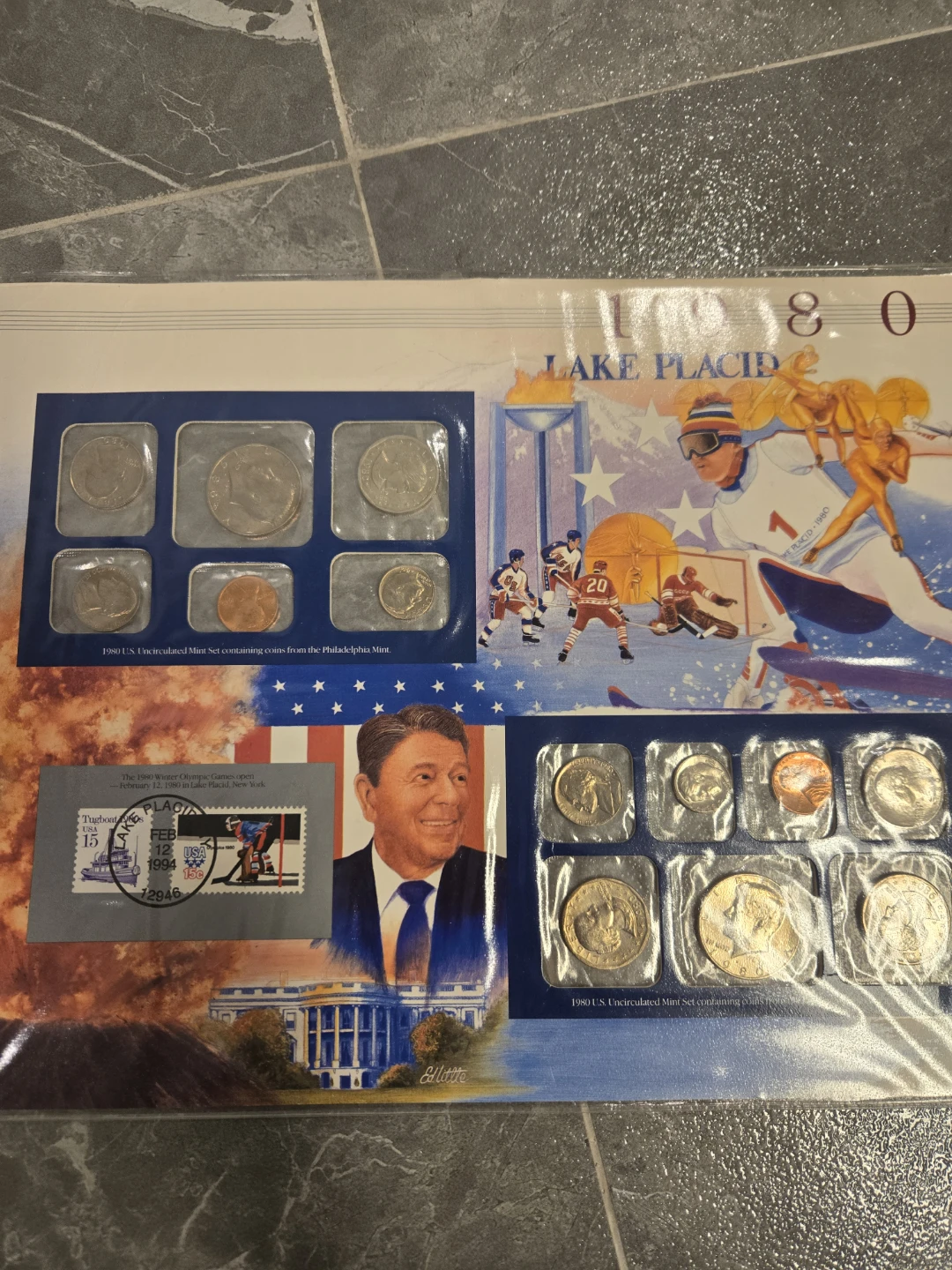 1974 & 1980 US Mint Uncirculated Coin Sets - photo 2