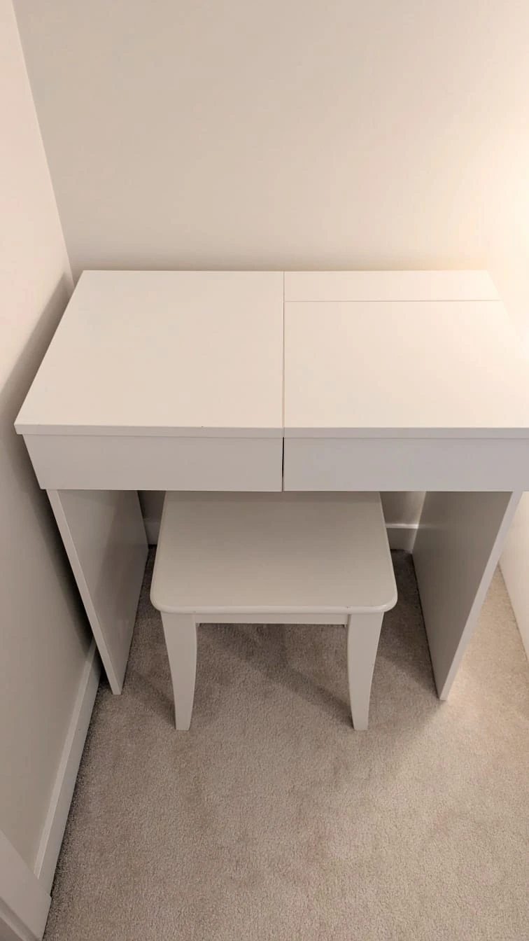 BRIMNES Makeup dresser - white with stool - photo 3