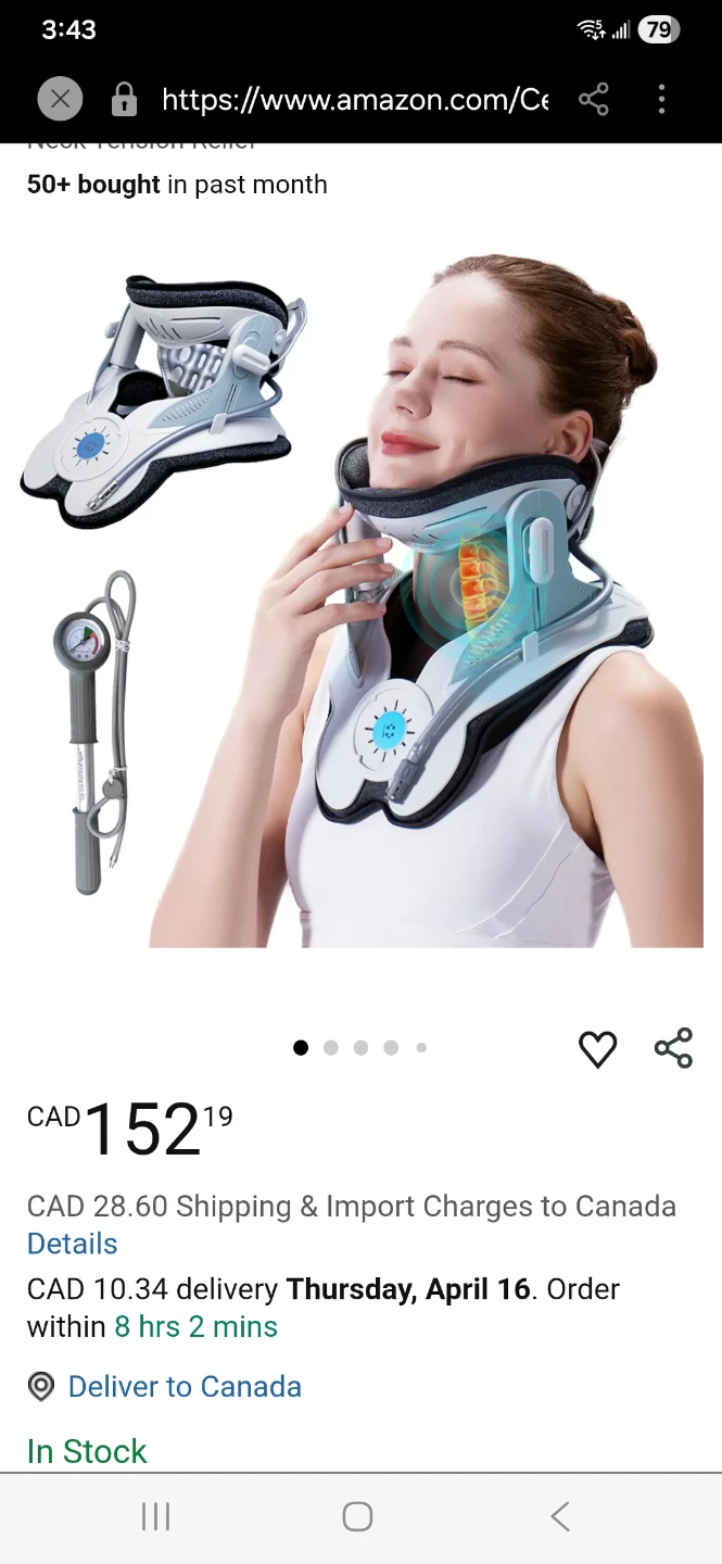 Neck Air Traction Device Brace - photo 3