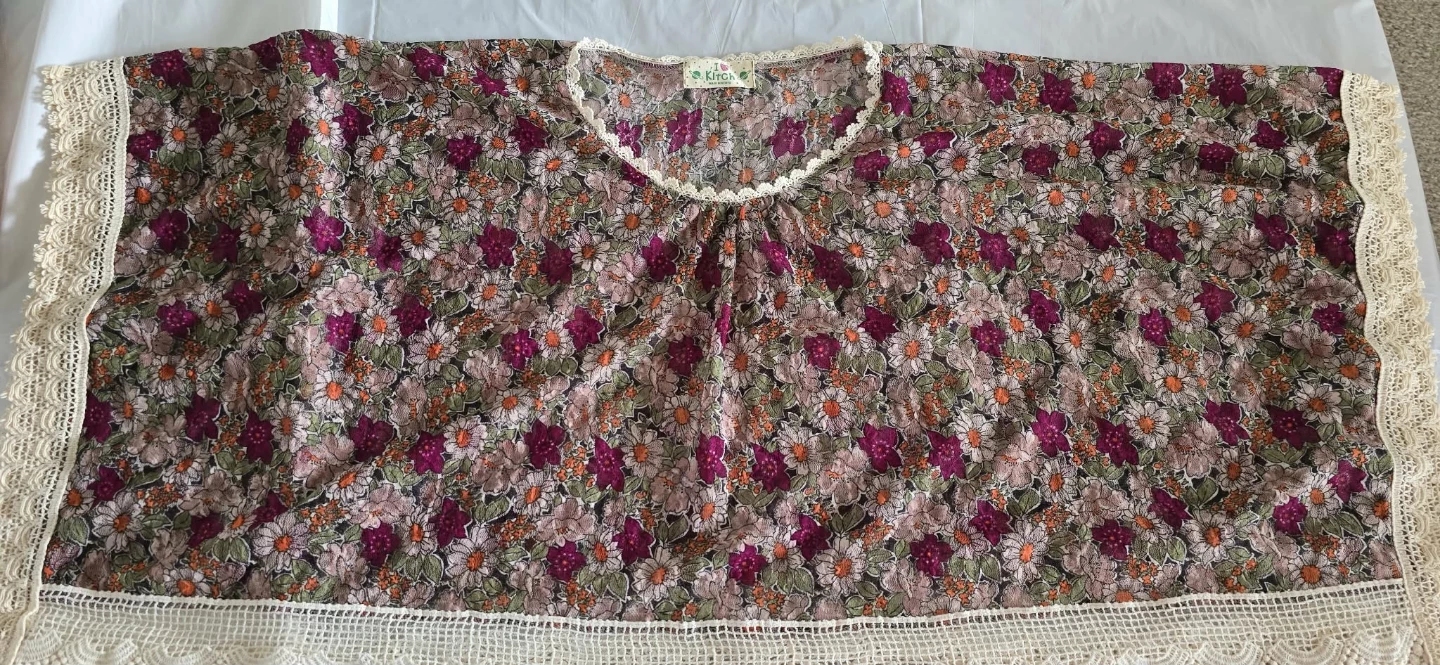 Kitch Floral Lace Trim Top O/S - photo 2