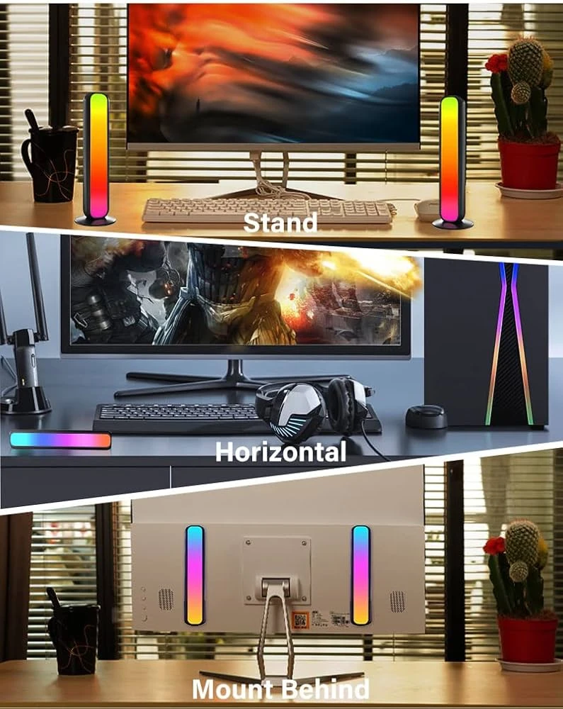 Smart Life Tuya WIFI RGBIC Ambience LED Light Bar 10W | 2 Bars | - photo 5