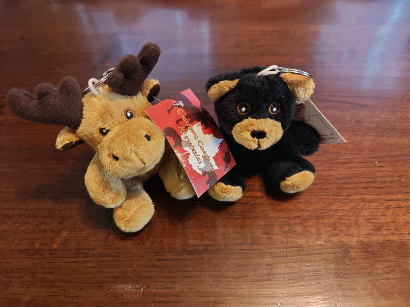 Creature Comforts Plush Keychains - Moose & Bear