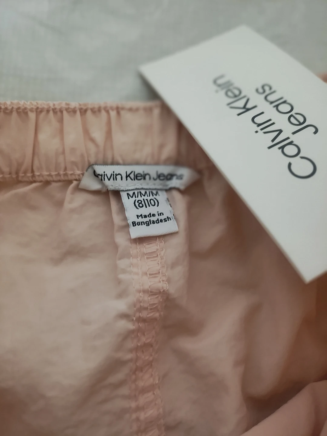 🌱Calvin Klein Jeans White T-Shirt and Pink Shorts Set - photo 4