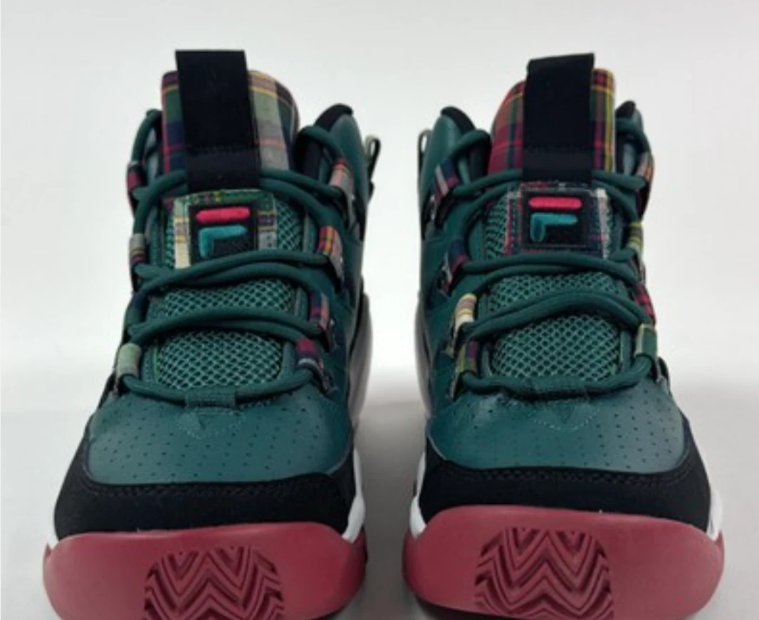 Fila Women's  "FX-100" Mid-Top Sneakers Green Plaid - photo 3