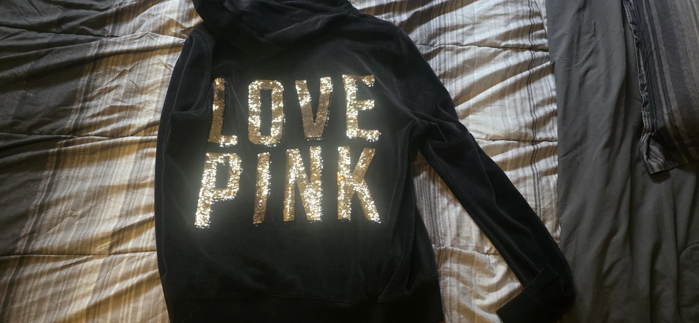 Victoria's Secret Pink Velour Hoodie - photo 2