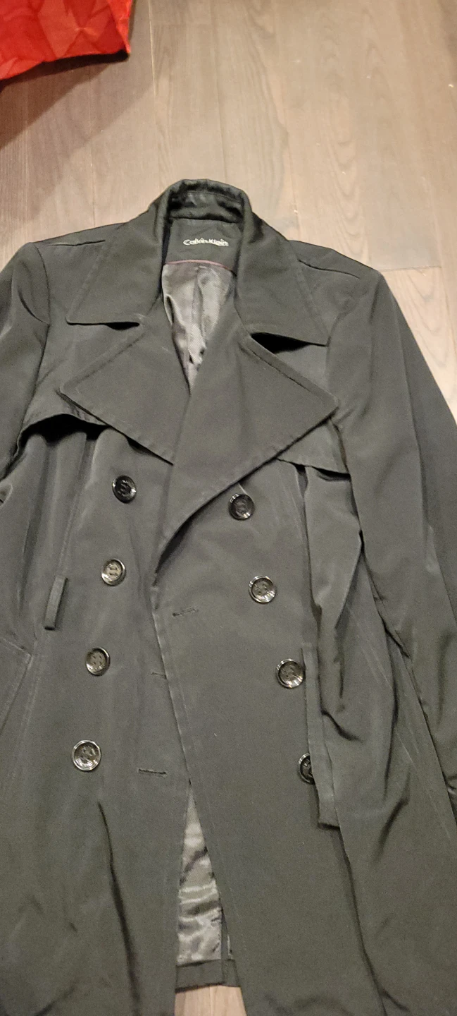 Calvin Klein Black Trench Coat