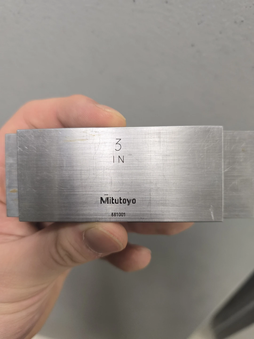 Mitutoyo 3" Rectangular Steel Gage Block Accuracy Grade 0