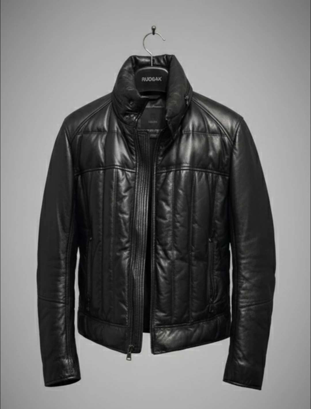 Rudsak Leather Puffer Jacket Medium New