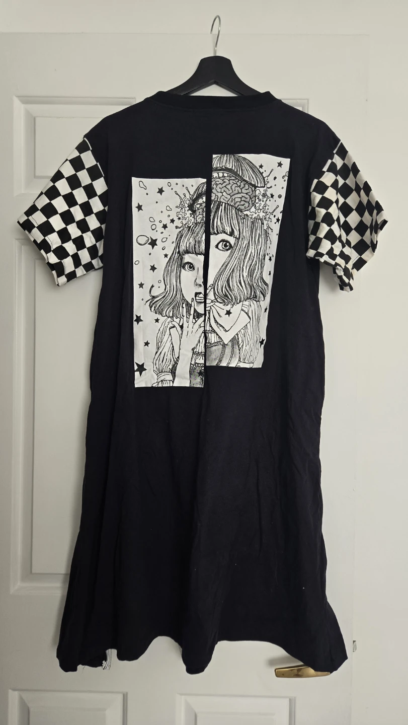 ANDGEER Black Graphic T-Shirt with Zipper Detail - photo 2
