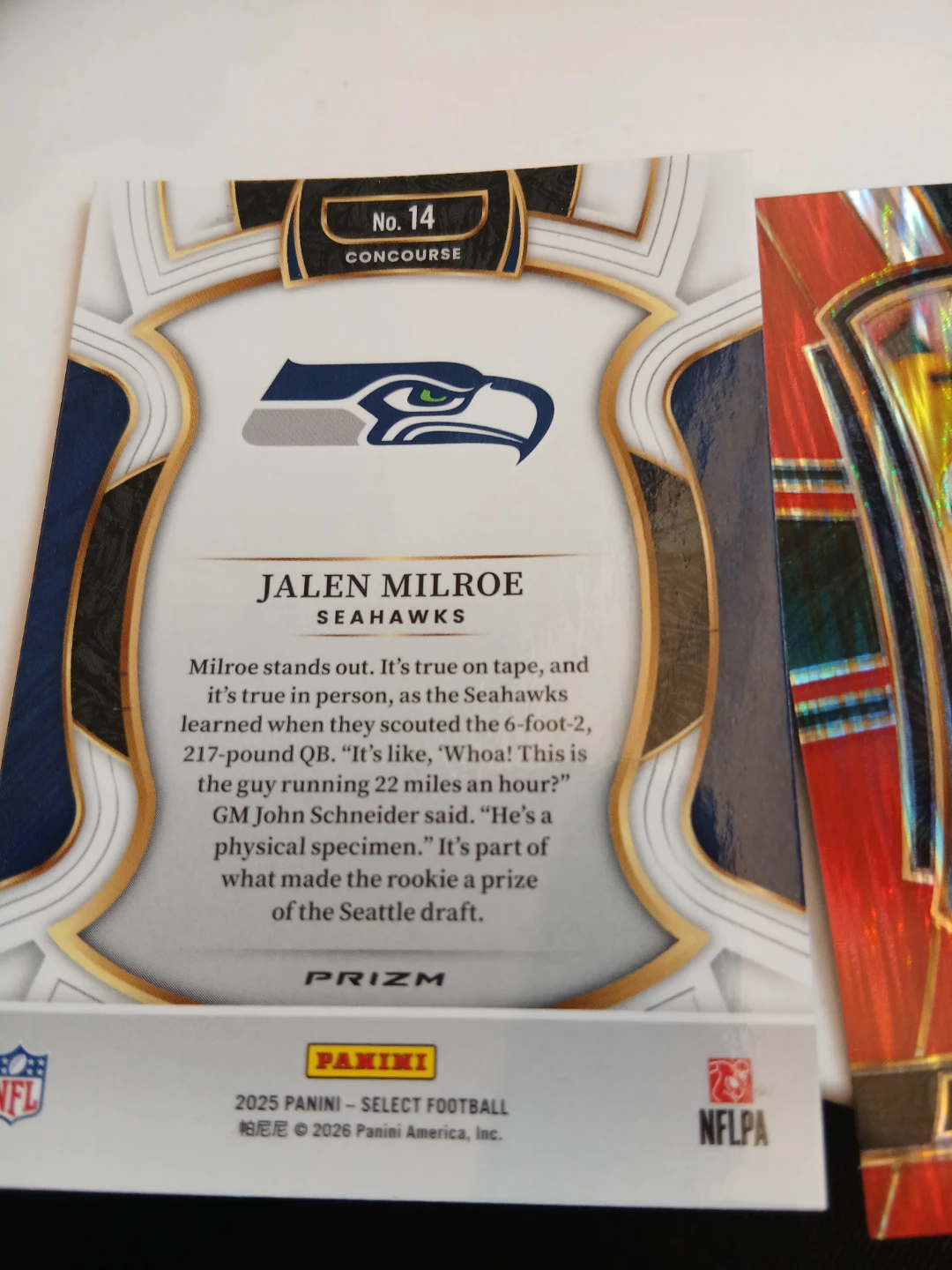 Jalen Milroe 2025 Panini Select Football Card - photo 2