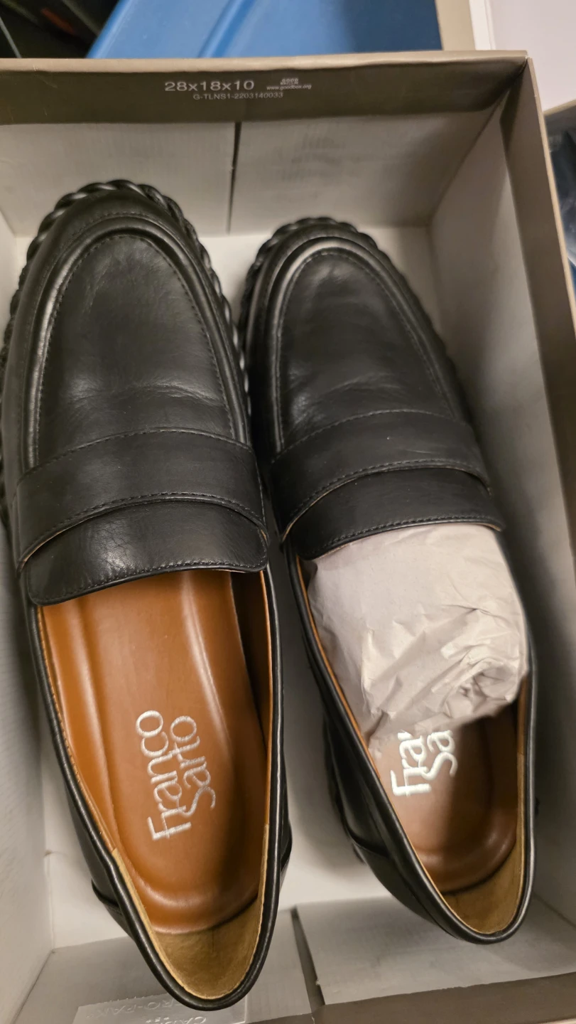Franco Sarto L'Carol Black Loafers