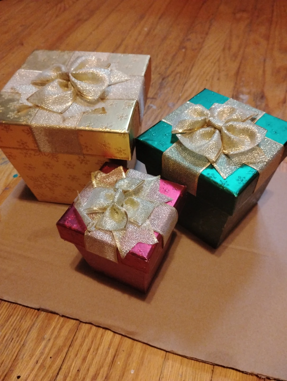 Decorative Gift Boxes Set with Bows