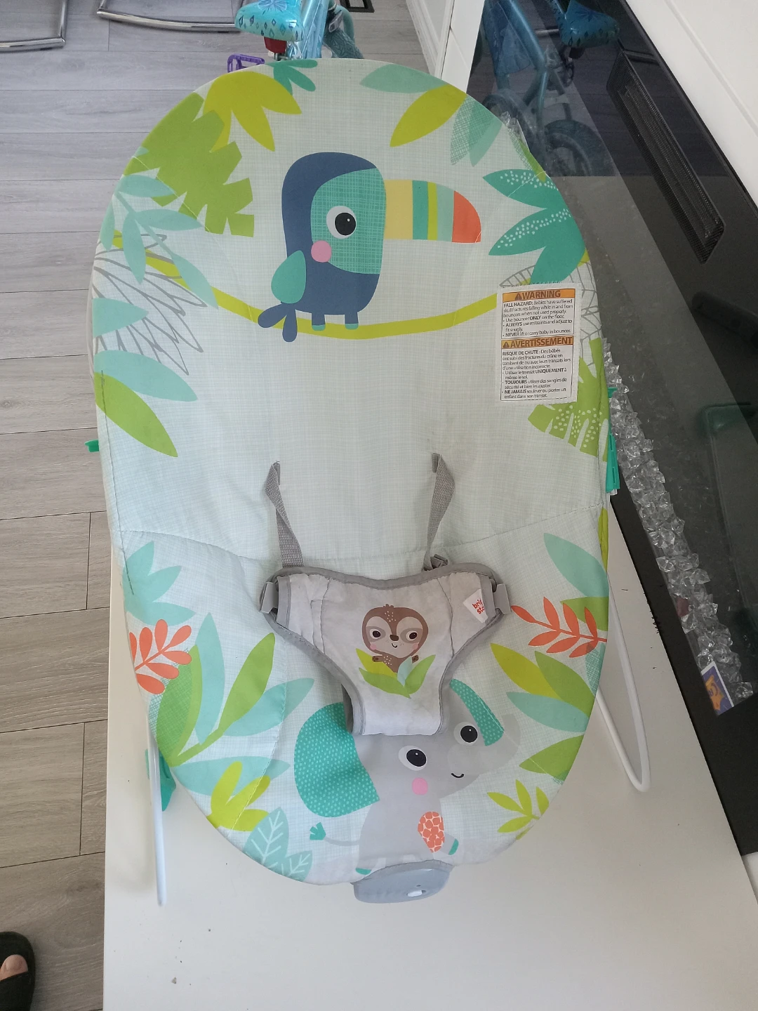 Bright Starts Tropical Fun Baby Bouncer Seat