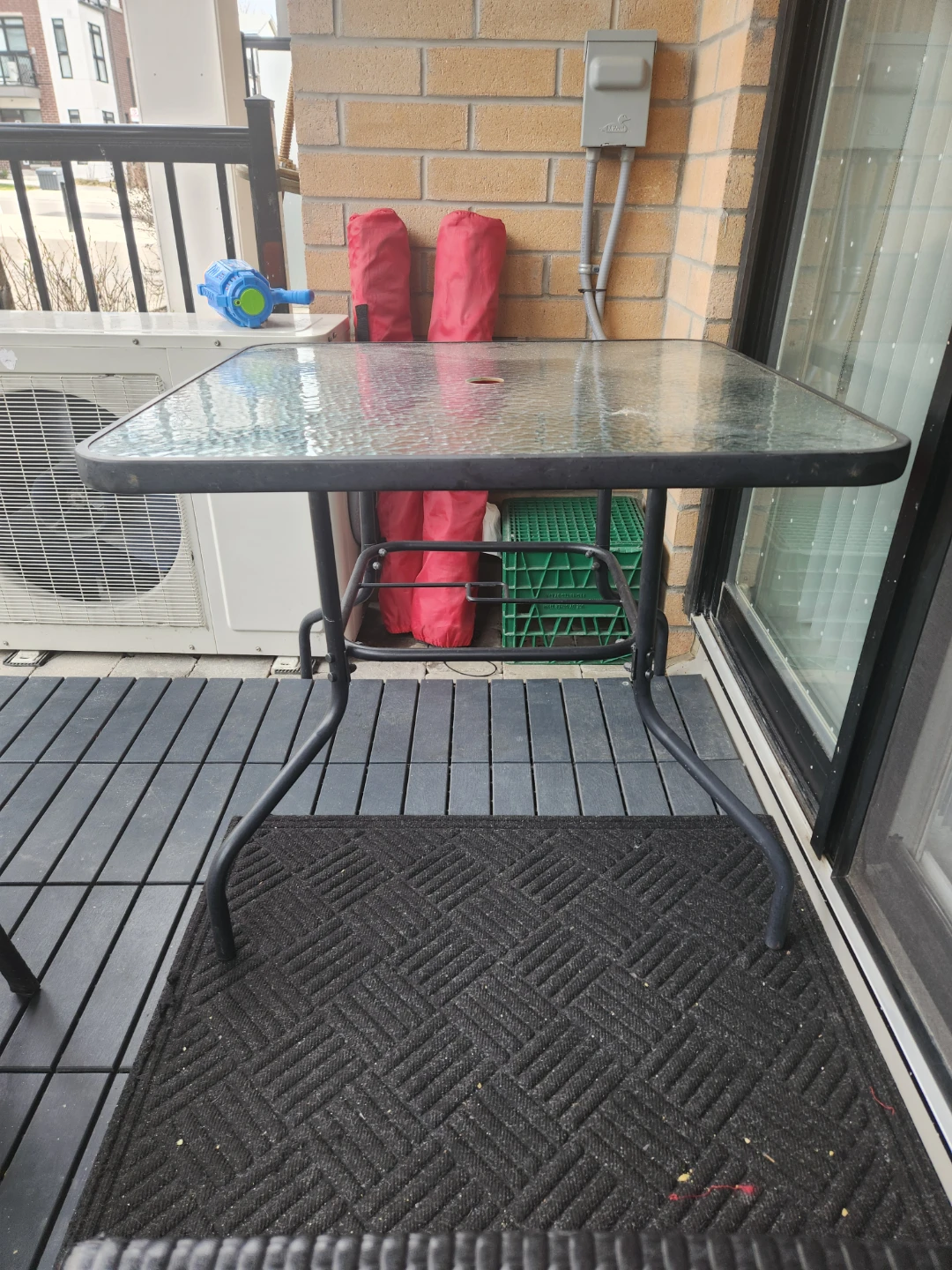 Square Glass Top Patio Table - photo 4