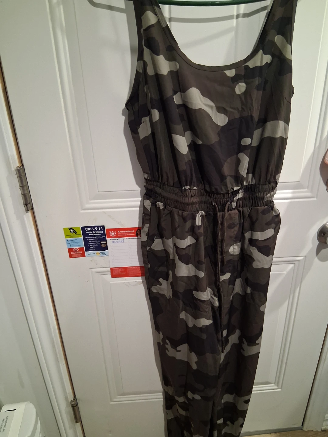 Camouflage Sleeveless Jumpsuit