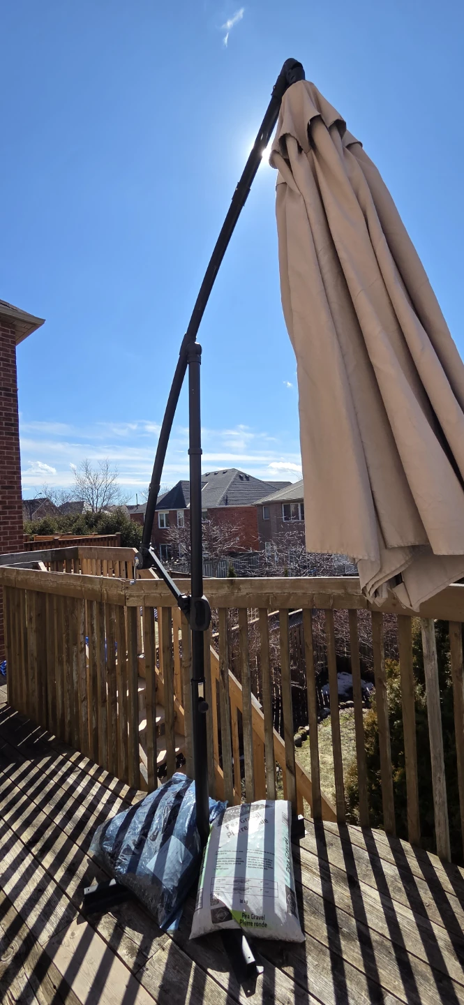 Brown Outdoor Patio Umbrella