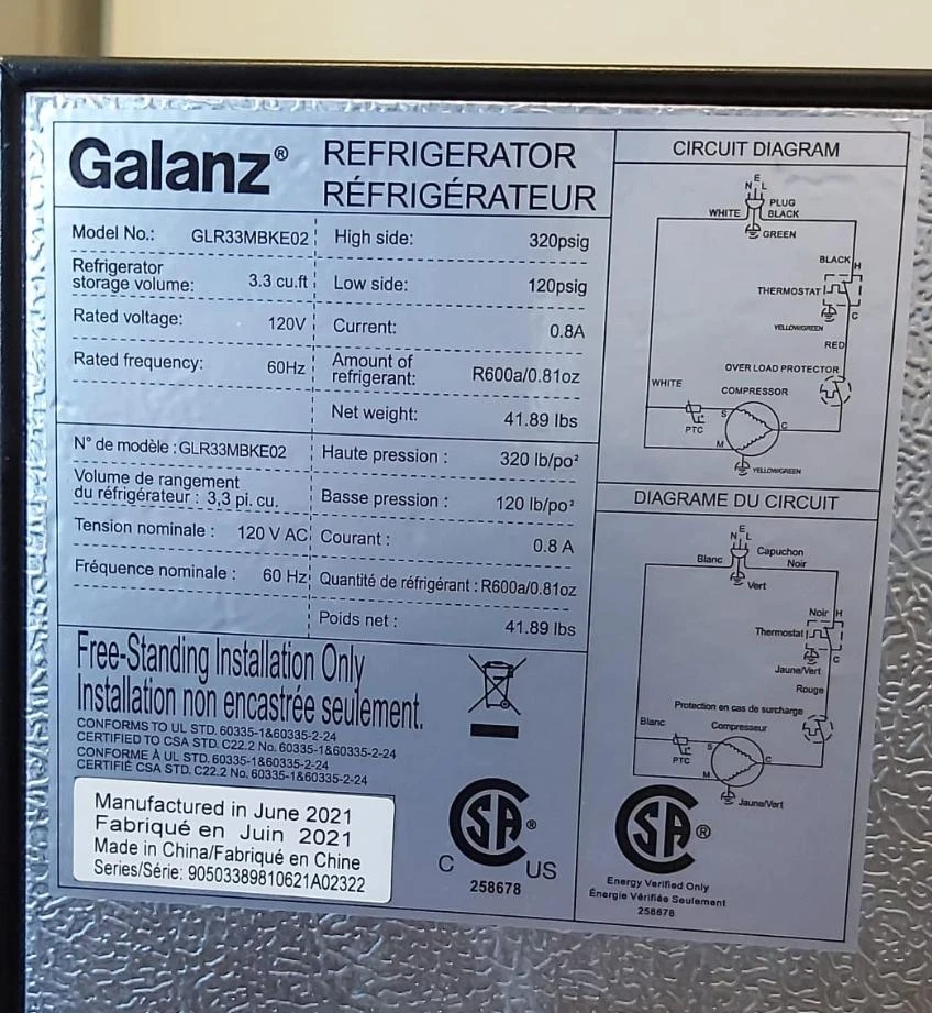 GALANZ Mini fridge - photo 3