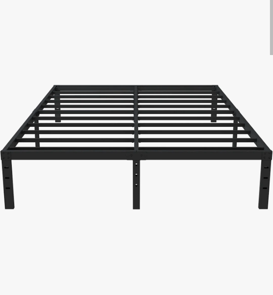 Black Metal Bed Frame queen size