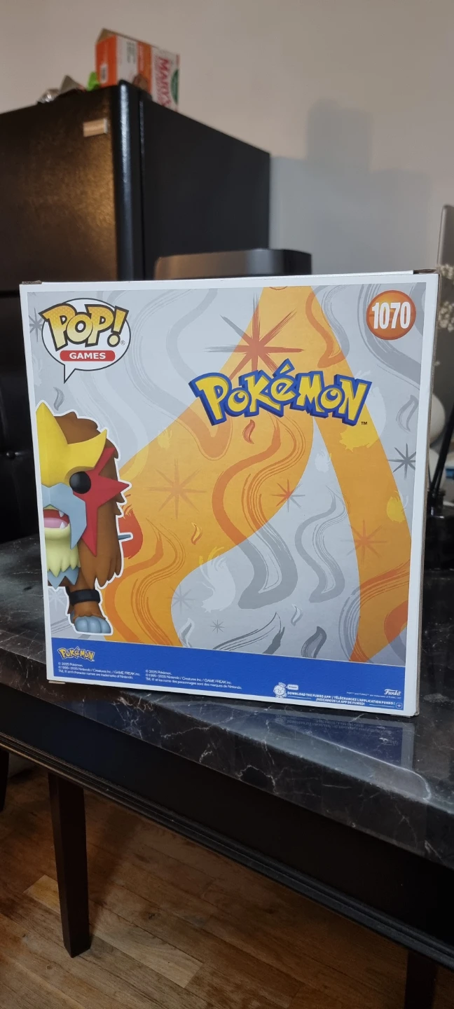 Funko Pop! Games Pokemon Entei #1070 Vinyl Figure - photo 3