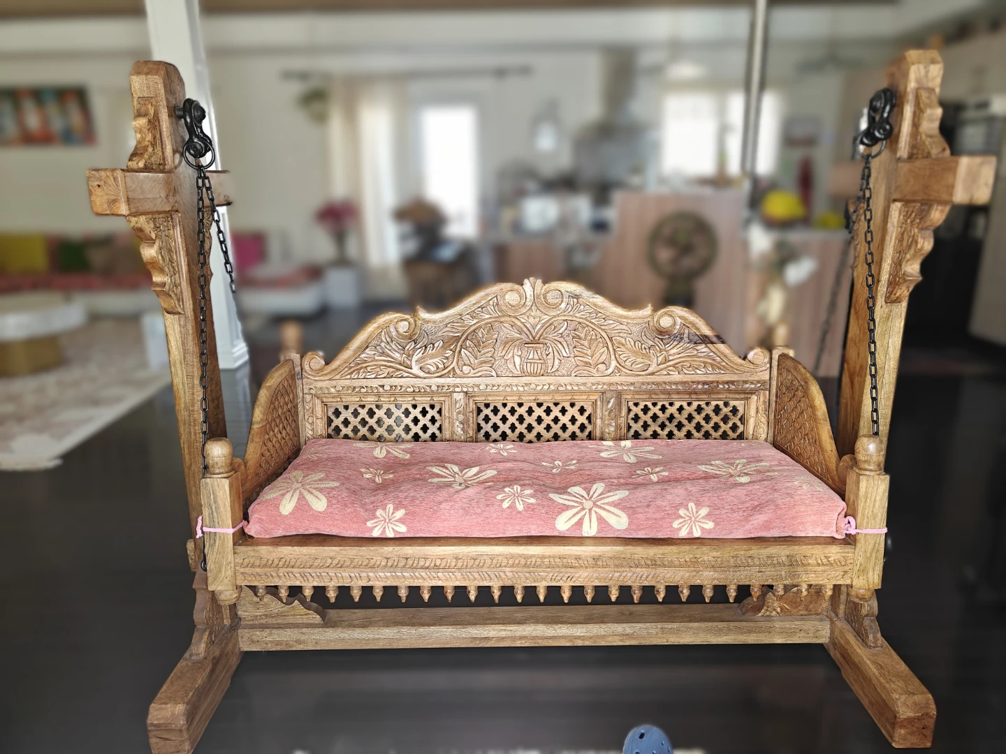 Handcrafted Indian Artisan Indoor Swing