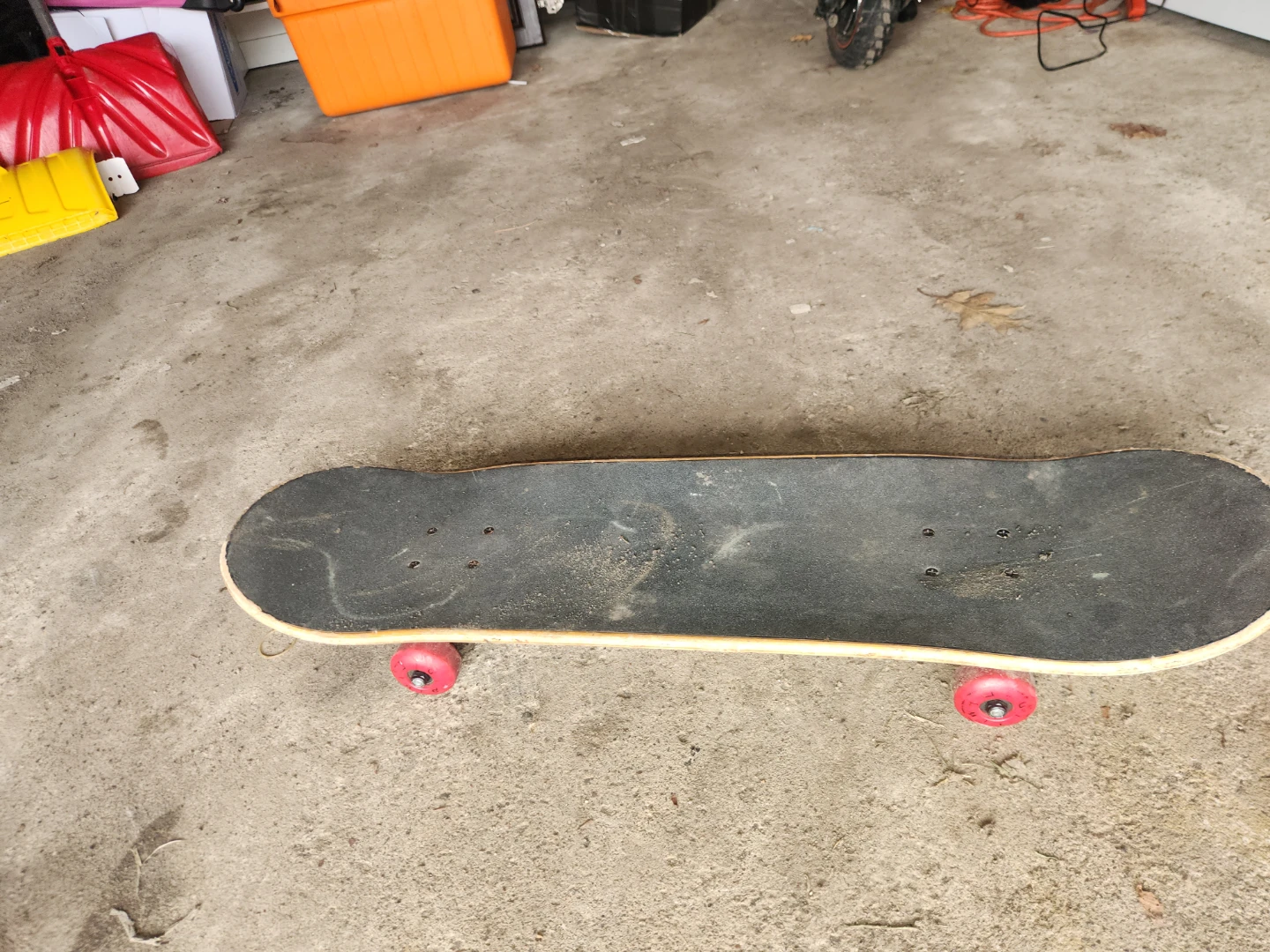 Red Skateboard with 'JR' graphic - photo 2