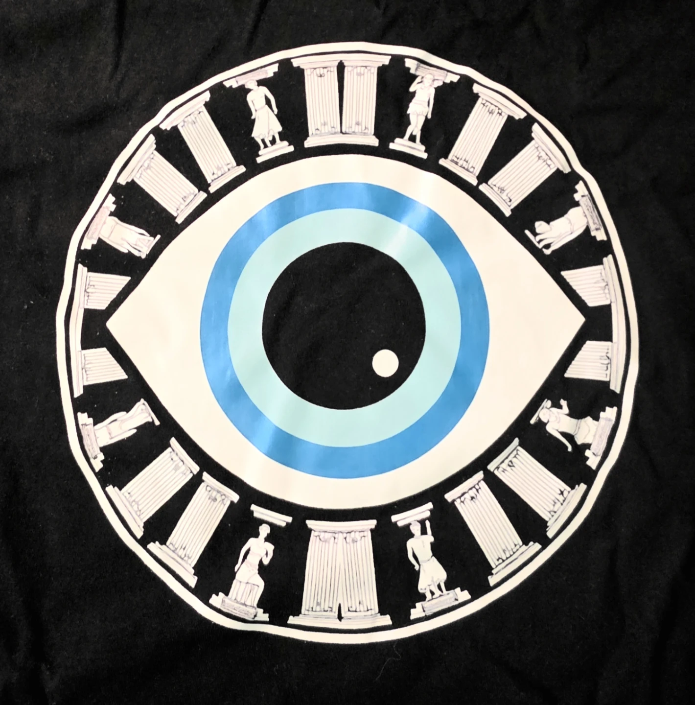 Black Eye Greek Design T-Shirt 100% Cotton XXL - photo 3