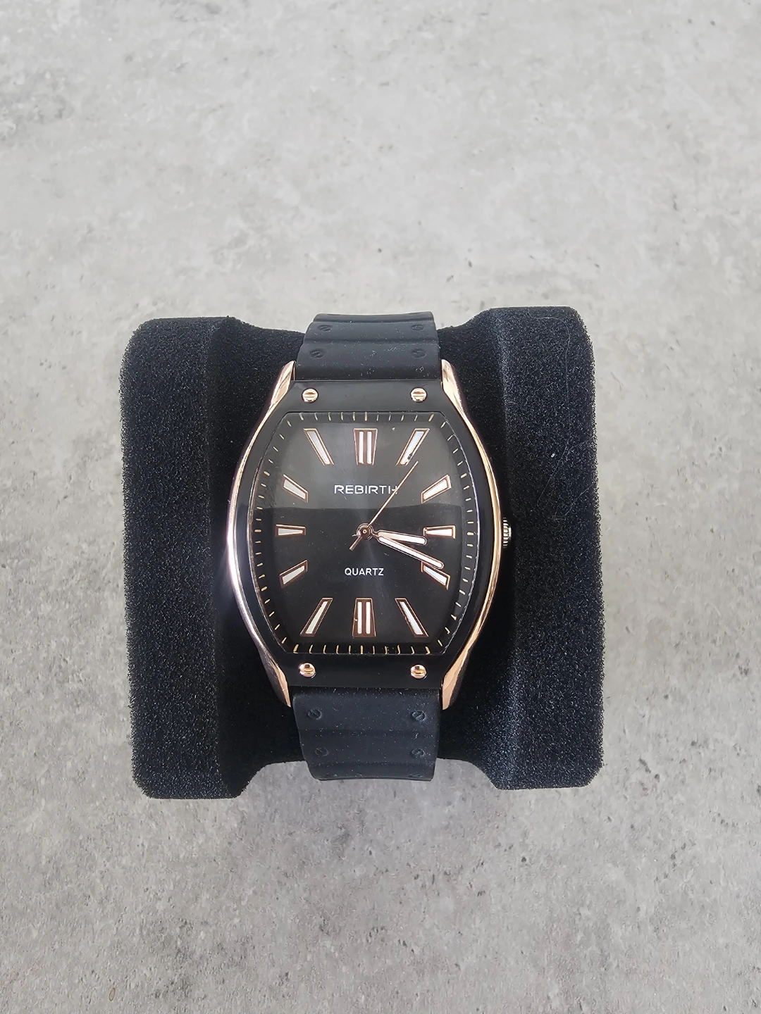 REBIRTH Quartz Watch - Black Rose Gold