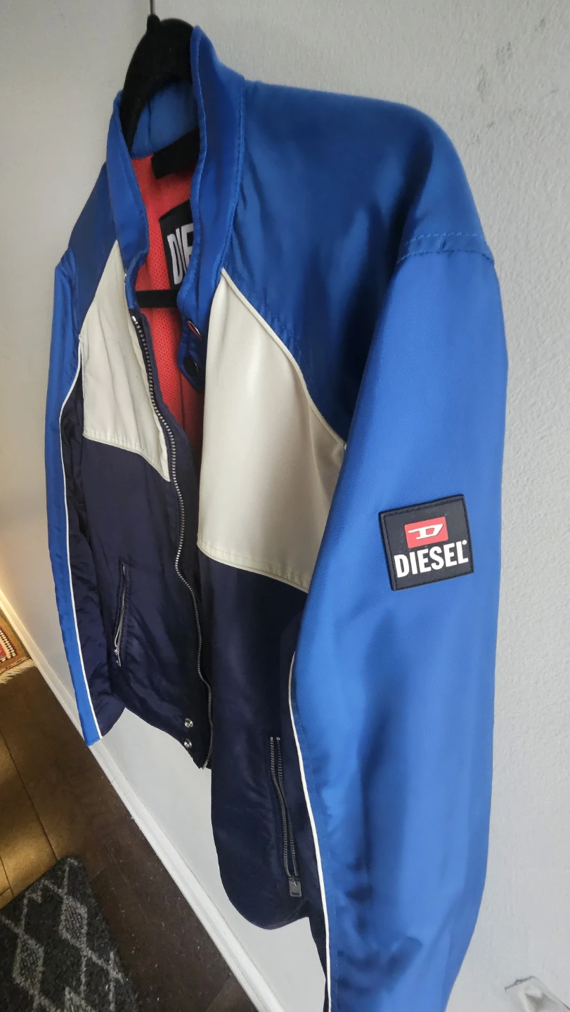 Diesel Bomber Jacket - Blue, Cream, Navy - photo 2