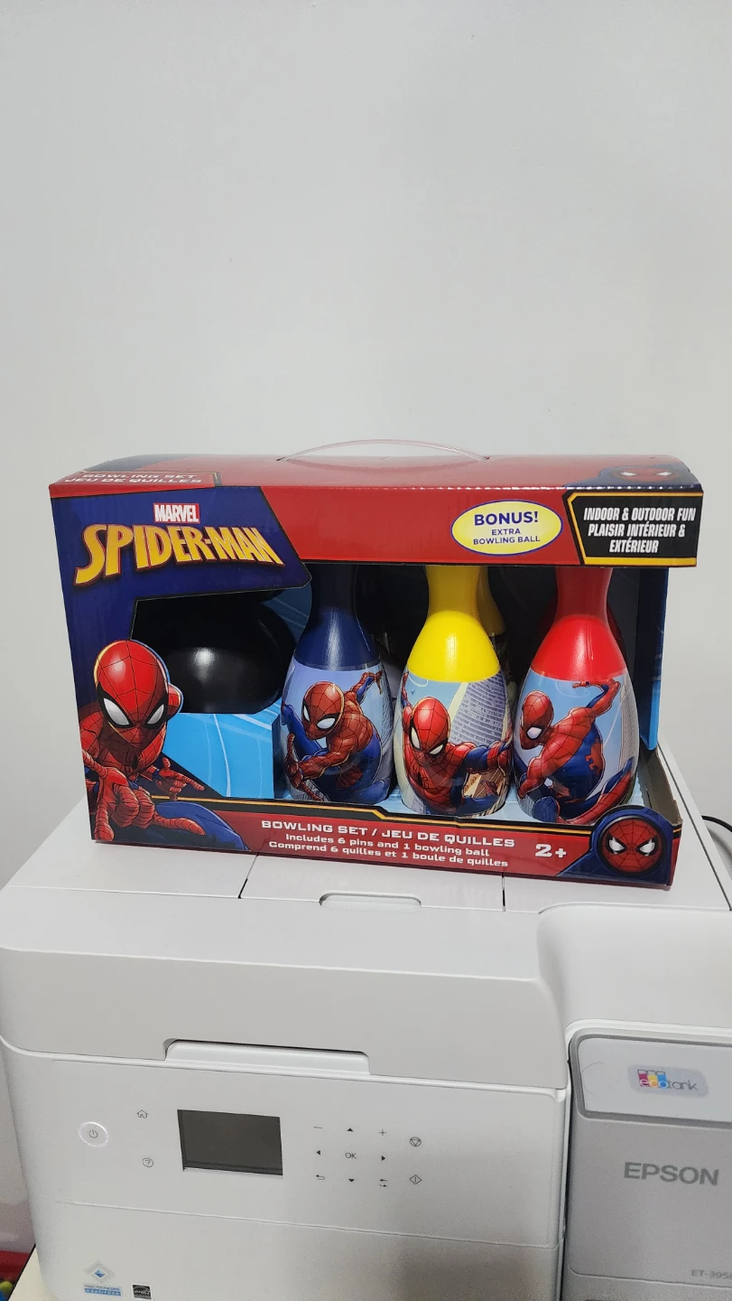 Spiderman bowling toys are still new