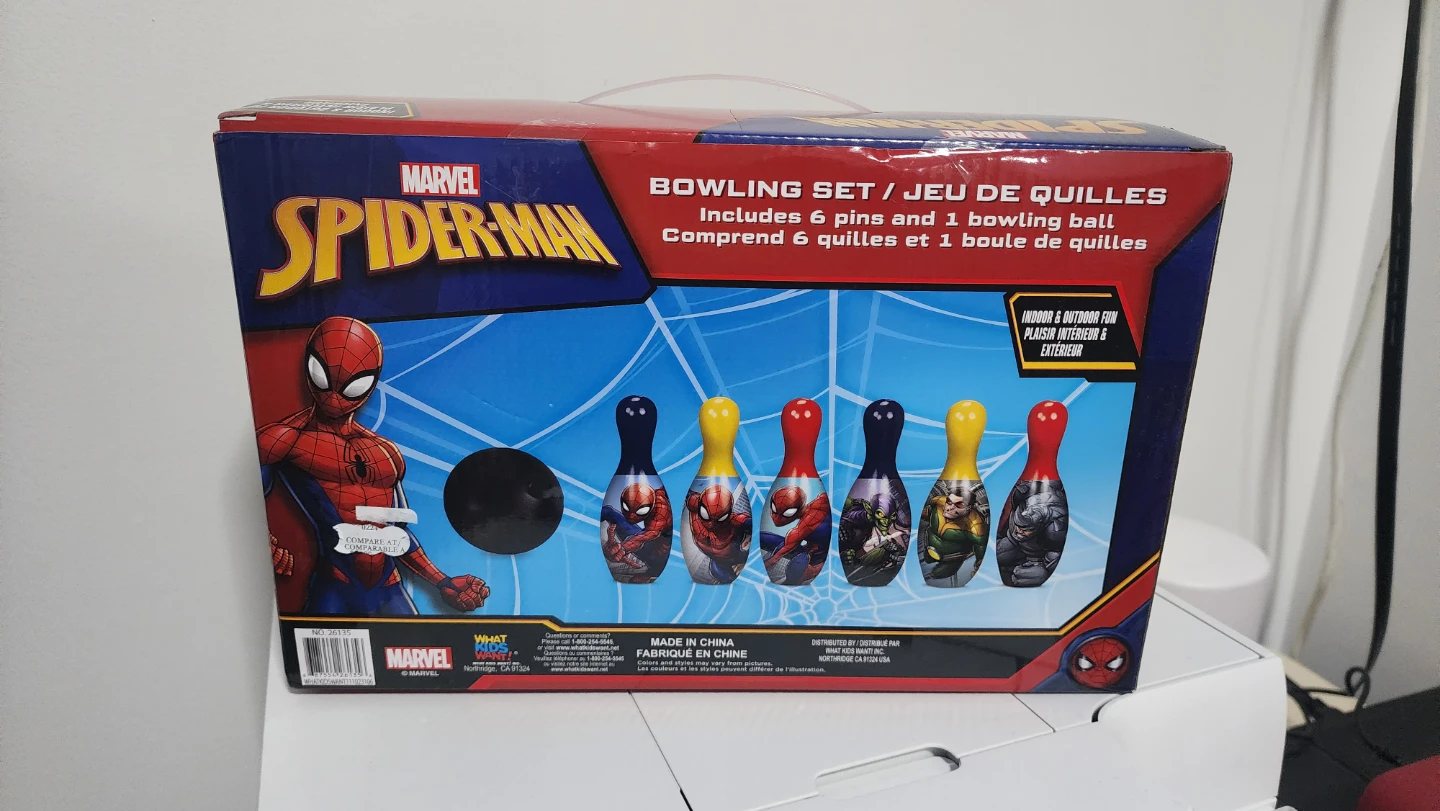 Spiderman bowling toys are still new - photo 2