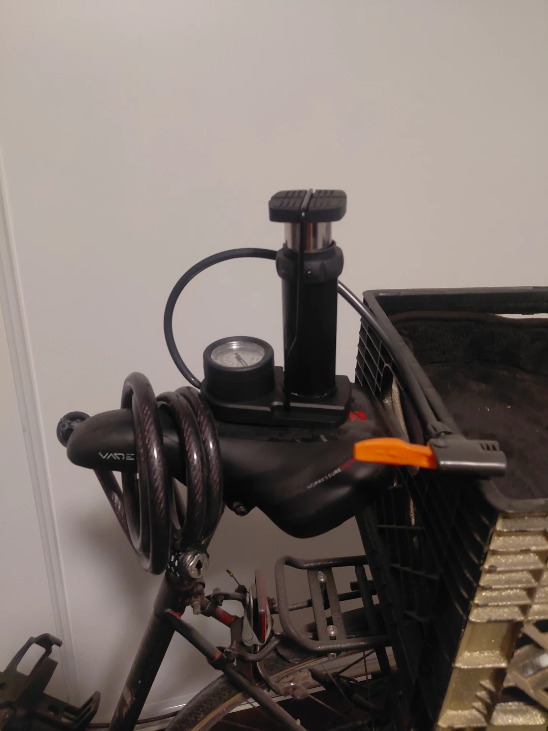 Used Bicycle with Milk Crate and Pump - photo 4