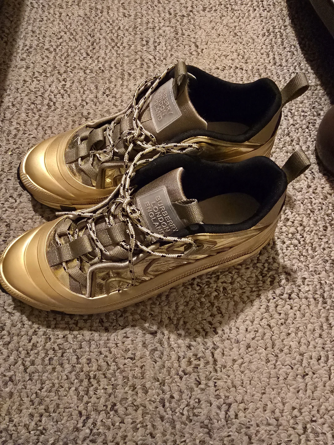 Men Gold  Burberry Arthur Sneaker - photo 3