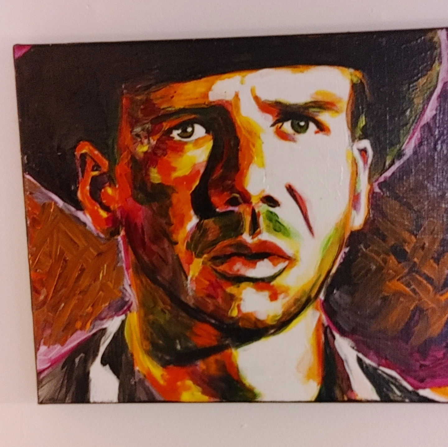 Indiana Jones Acrylic Painting - photo 3
