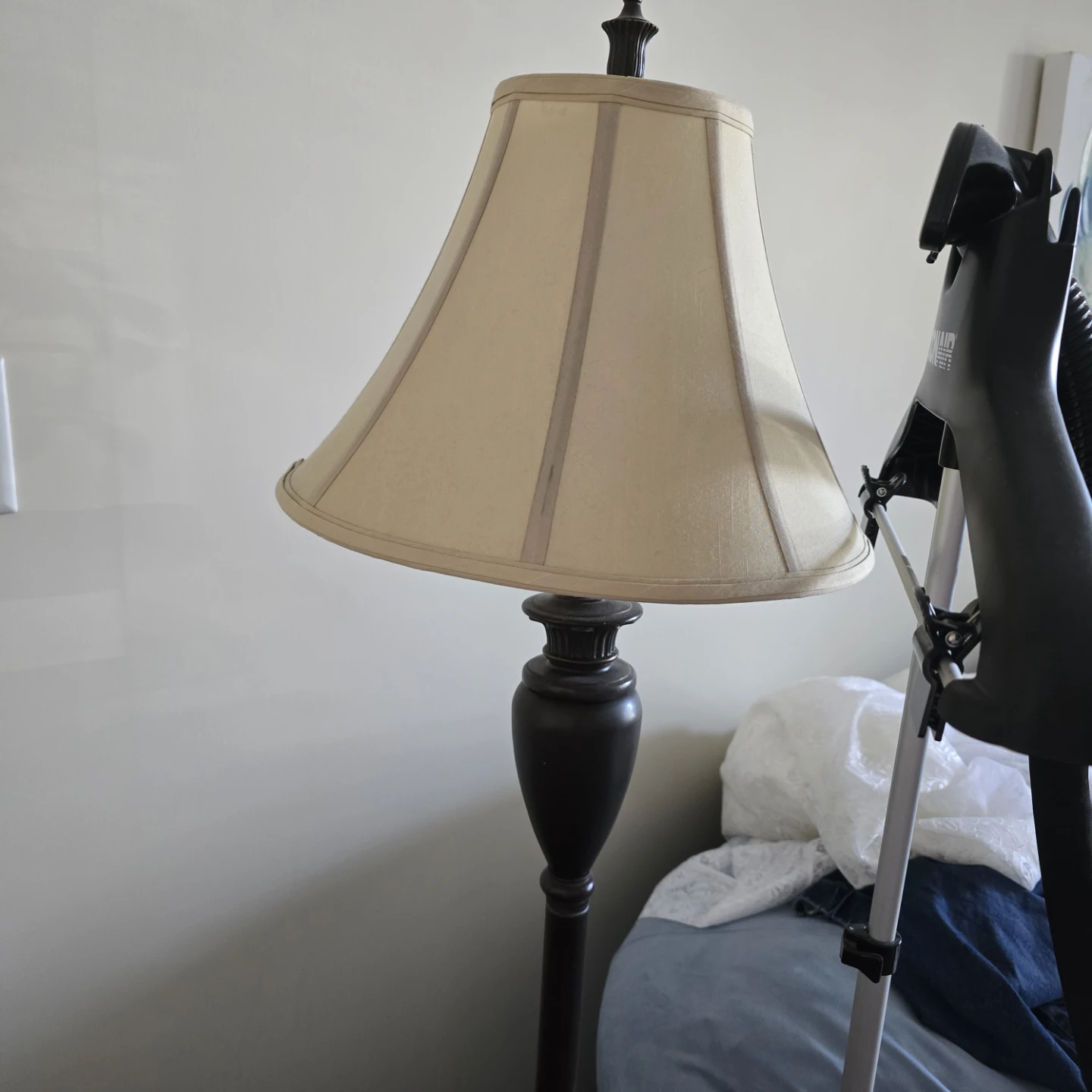 Floor Lamp with Cream Shade