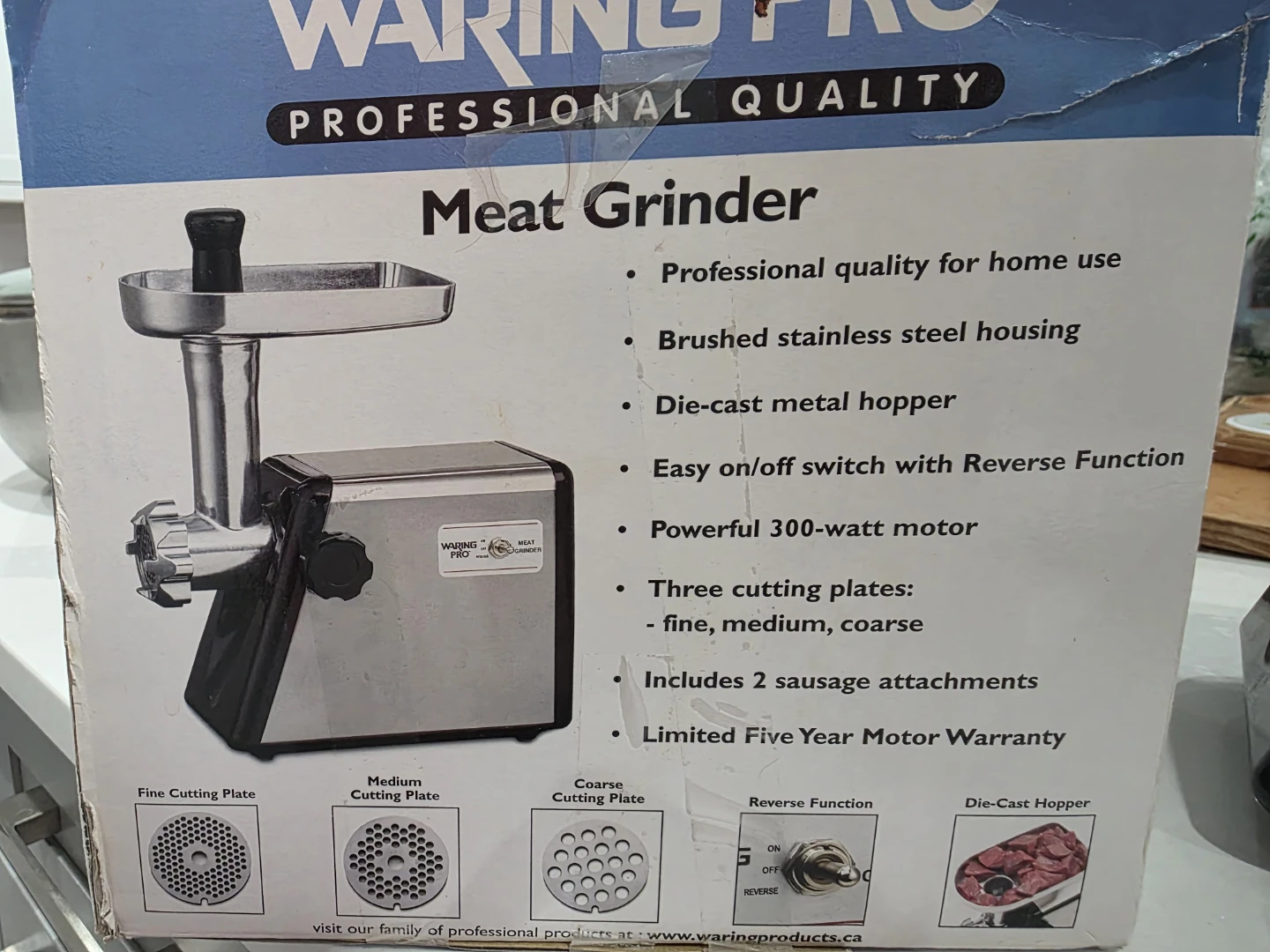 Waring Pro Meat Grinder MG100NC