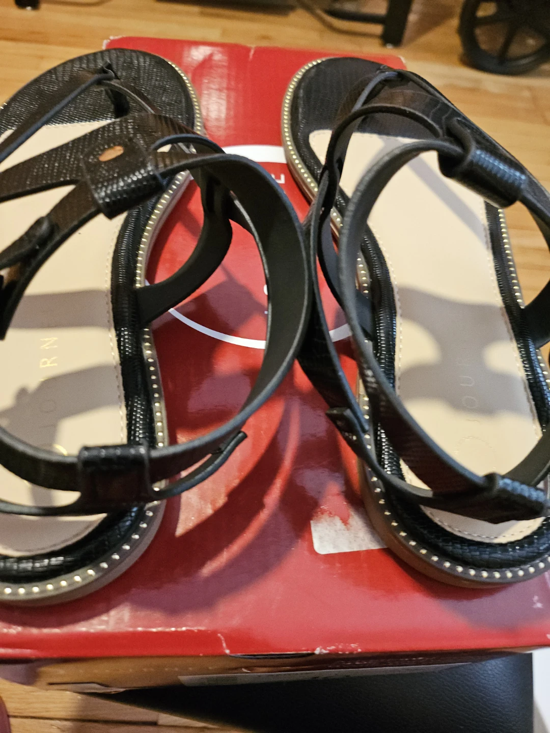 Journee Collection Black Faux Leather Strappy Sandals - photo 4